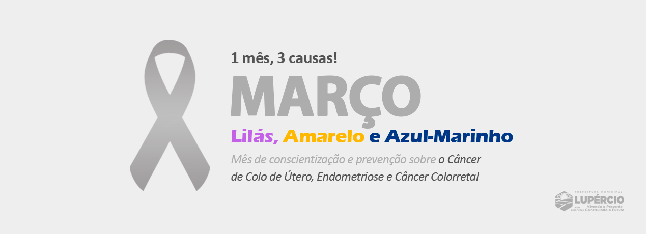 Março Lilás, Amarelo e Azul-Marinho