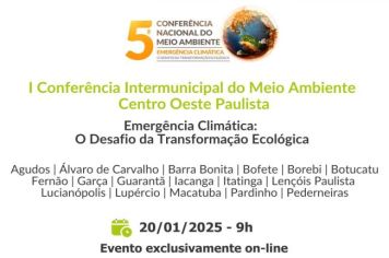 1ª Conferência Intermunicipal do Meio Ambiente do Centro Oeste Paulista - CIMA - COP