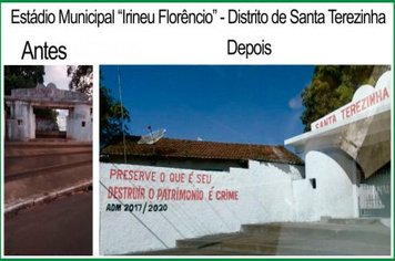 Com recursos próprios Prefeitura de Lupércio realiza reforma no Estádio Municipal ㉲ineu Florêncio䀀