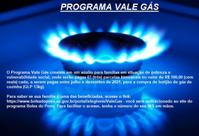 Programa Vale Gás - 2021